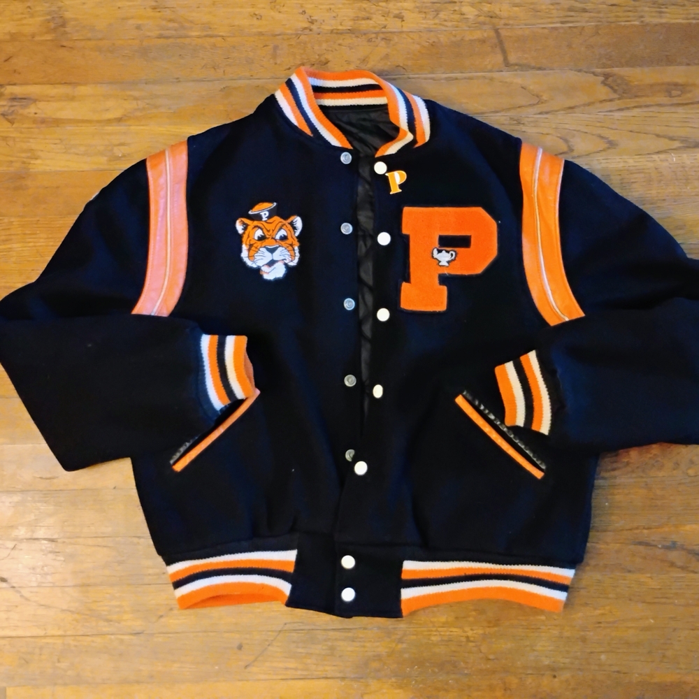 UOP Pacific Tigers Letterman Throwback Jacket Varsity Woman's Large